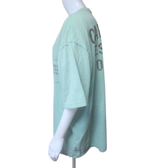 Carhartt Workwear Green & Brown Original Fit Short Sleeve Tee Shirt (XL) - Picture 3 of 5